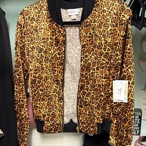 NWT Lularoe Stevie XS Animal Print Bomber Jacket